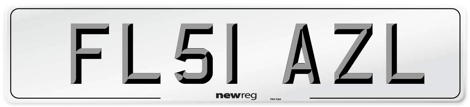FL51 AZL Number Plate from New Reg
